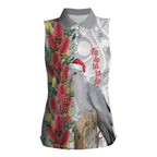 Blue Galah Mutation Christmas Australia Women Sleeveless Polo Shirt Falalalala Galalah Bottlebrush Grey Aboriginal Art - Aussie Hoodie