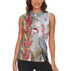 Blue Galah Mutation Christmas Australia Women Sleeveless Polo Shirt Falalalala Galalah Bottlebrush Grey Aboriginal Art - Aussie Hoodie