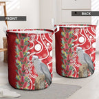 Blue Galah Mutation Christmas Australia Laundry Basket Falalalala Galalah Bottlebrush Red Aboriginal Art - Aussie Hoodie