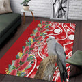 Blue Galah Mutation Christmas Australia Area Rug Falalalala Galalah Bottlebrush Red Aboriginal Art - Aussie Hoodie