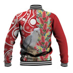 Blue Galah Mutation Christmas Australia Baseball Jacket Falalalala Galalah Bottlebrush Red Aboriginal Art - Aussie Hoodie