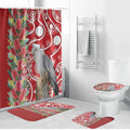 Blue Galah Mutation Christmas Australia Bathroom Set Falalalala Galalah Bottlebrush Red Aboriginal Art - Aussie Hoodie