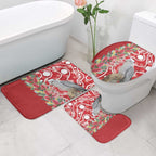 Blue Galah Mutation Christmas Australia Bathroom Set Falalalala Galalah Bottlebrush Red Aboriginal Art - Aussie Hoodie