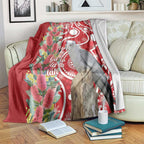 Blue Galah Mutation Christmas Australia Blanket Falalalala Galalah Bottlebrush Red Aboriginal Art - Aussie Hoodie