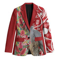 Blue Galah Mutation Christmas Australia Blazer Falalalala Galalah Bottlebrush Red Aboriginal Art - Aussie Hoodie