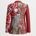 Blue Galah Mutation Christmas Australia Blazer Falalalala Galalah Bottlebrush Red Aboriginal Art - Aussie Hoodie