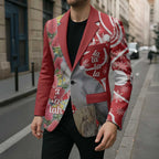 Blue Galah Mutation Christmas Australia Blazer Falalalala Galalah Bottlebrush Red Aboriginal Art - Aussie Hoodie