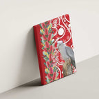 Blue Galah Mutation Christmas Australia Canvas Wall Art Falalalala Galalah Bottlebrush Red Aboriginal Art - Aussie Hoodie