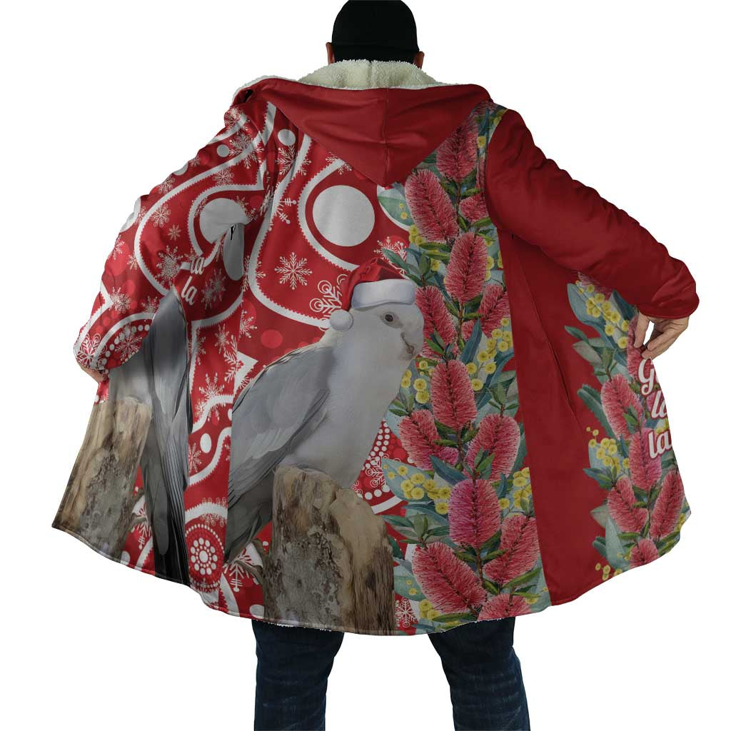 Blue Galah Mutation Christmas Australia Cloak Falalalala Galalah Bottlebrush Red Aboriginal Art - Aussie Hoodie
