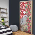 Blue Galah Mutation Christmas Australia Door Cover Falalalala Galalah Bottlebrush Red Aboriginal Art - Aussie Hoodie