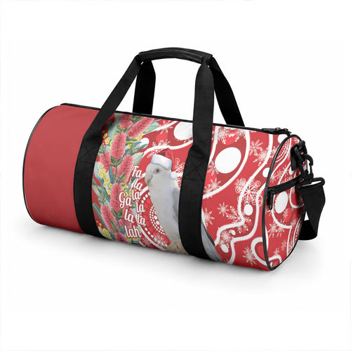 Blue Galah Mutation Christmas Australia Duffle Bag Falalalala Galalah Bottlebrush Red Aboriginal Art