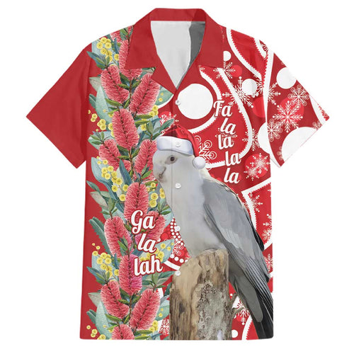 Blue Galah Mutation Christmas Australia Family Matching Mermaid Dress and Hawaiian Shirt Falalalala Galalah Bottlebrush Red Aboriginal Art - Aussie Hoodie