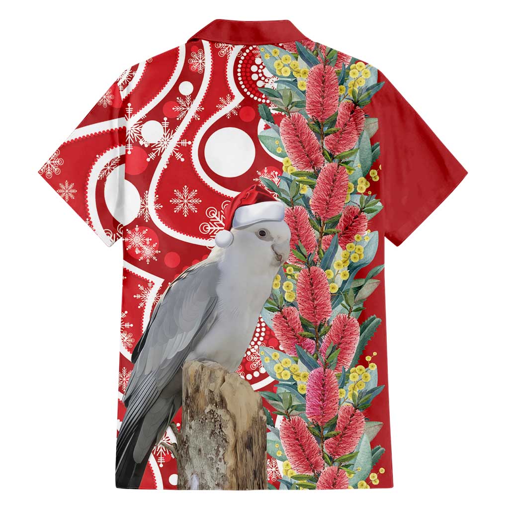 Blue Galah Mutation Christmas Australia Family Matching Puletasi and Hawaiian Shirt Falalalala Galalah Bottlebrush Red Aboriginal Art - Aussie Hoodie