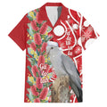 Blue Galah Mutation Christmas Australia Family Matching Summer Maxi Dress and Hawaiian Shirt Falalalala Galalah Bottlebrush Red Aboriginal Art - Aussie Hoodie