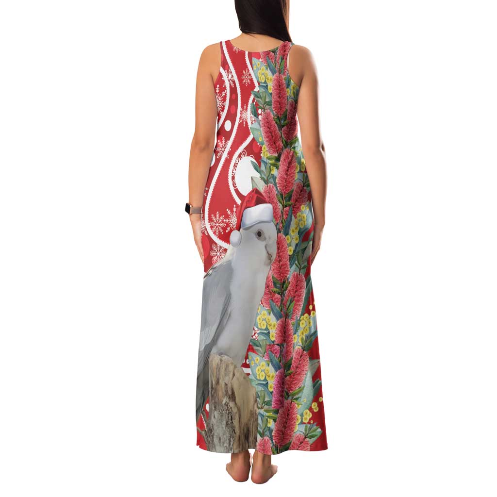 Blue Galah Mutation Christmas Australia Family Matching Tank Maxi Dress and Hawaiian Shirt Falalalala Galalah Bottlebrush Red Aboriginal Art - Aussie Hoodie