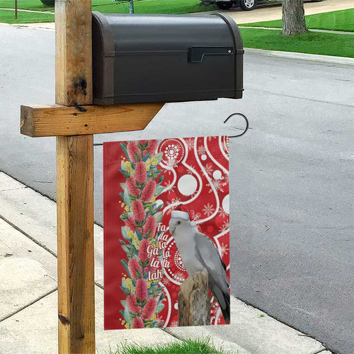 Blue Galah Mutation Christmas Australia Garden Flag Falalalala Galalah Bottlebrush Red Aboriginal Art - Aussie Hoodie