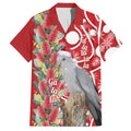Blue Galah Mutation Christmas Australia Hawaiian Shirt Falalalala Galalah Bottlebrush Red Aboriginal Art - Aussie Hoodie