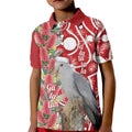 Blue Galah Mutation Christmas Australia Kid Polo Shirt Falalalala Galalah Bottlebrush Red Aboriginal Art - Aussie Hoodie