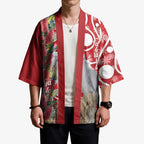 Blue Galah Mutation Christmas Australia Kimono Falalalala Galalah Bottlebrush Red Aboriginal Art - Aussie Hoodie