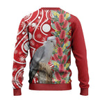 Blue Galah Mutation Christmas Australia Ugly Christmas Sweater Falalalala Galalah Bottlebrush Red Aboriginal Art - Aussie Hoodie