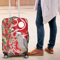 Blue Galah Mutation Christmas Australia Luggage Cover Falalalala Galalah Bottlebrush Red Aboriginal Art - Aussie Hoodie