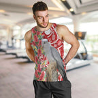 Blue Galah Mutation Christmas Australia Men Tank Top Falalalala Galalah Bottlebrush Red Aboriginal Art - Aussie Hoodie