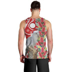 Blue Galah Mutation Christmas Australia Men Tank Top Falalalala Galalah Bottlebrush Red Aboriginal Art - Aussie Hoodie