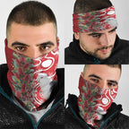 Blue Galah Mutation Christmas Australia Neck Gaiter Falalalala Galalah Bottlebrush Red Aboriginal Art - Aussie Hoodie