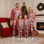 Blue Galah Mutation Christmas Australia Christmas Pajama Set Falalalala Galalah Bottlebrush Red Aboriginal Art - Aussie Hoodie