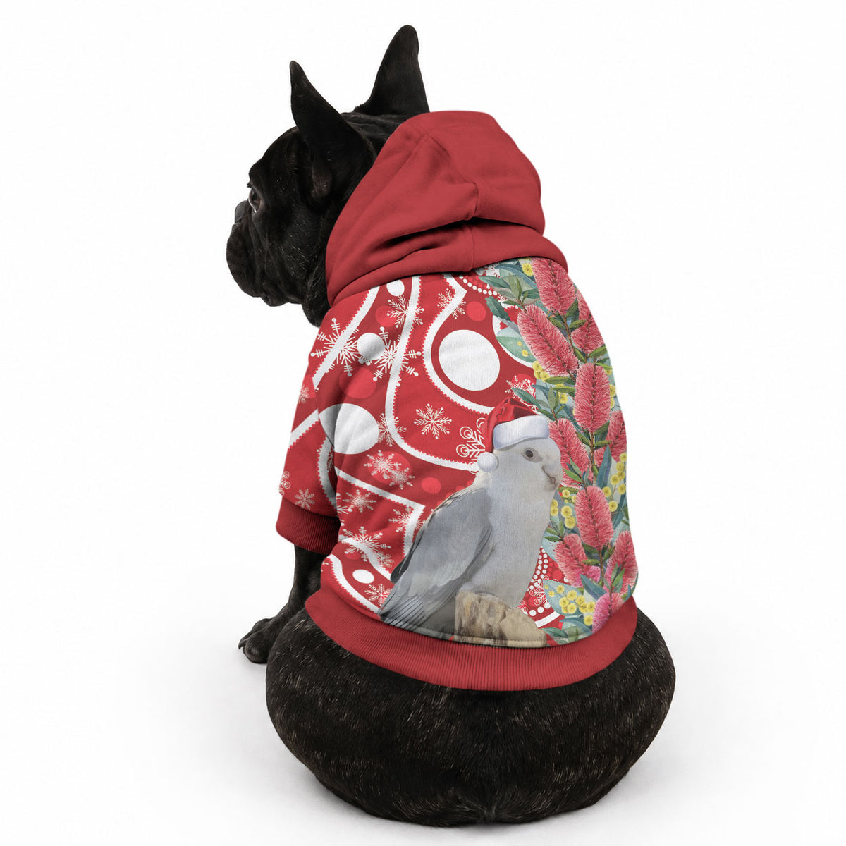 Blue Galah Mutation Christmas Australia Pet Hoodie Falalalala Galalah Bottlebrush Red Aboriginal Art