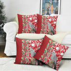 Blue Galah Mutation Christmas Australia Pillow Cover Falalalala Galalah Bottlebrush Red Aboriginal Art - Aussie Hoodie