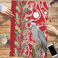 Blue Galah Mutation Christmas Australia Puzzle Falalalala Galalah Bottlebrush Red Aboriginal Art - Aussie Hoodie