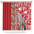 Blue Galah Mutation Christmas Australia Shower Curtain Falalalala Galalah Bottlebrush Red Aboriginal Art - Aussie Hoodie