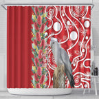 Blue Galah Mutation Christmas Australia Shower Curtain Falalalala Galalah Bottlebrush Red Aboriginal Art - Aussie Hoodie