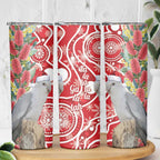 Blue Galah Mutation Christmas Australia Skinny Tumbler Falalalala Galalah Bottlebrush Red Aboriginal Art - Aussie Hoodie
