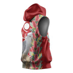 Blue Galah Mutation Christmas Australia Sleeveless Hoodie Falalalala Galalah Bottlebrush Red Aboriginal Art - Aussie Hoodie