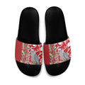 Blue Galah Mutation Christmas Australia Slide Sandals Falalalala Galalah Bottlebrush Red Aboriginal Art - Aussie Hoodie