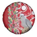 Blue Galah Mutation Christmas Australia Spare Tire Cover Falalalala Galalah Bottlebrush Red Aboriginal Art - Aussie Hoodie