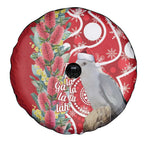 Blue Galah Mutation Christmas Australia Spare Tire Cover Falalalala Galalah Bottlebrush Red Aboriginal Art - Aussie Hoodie