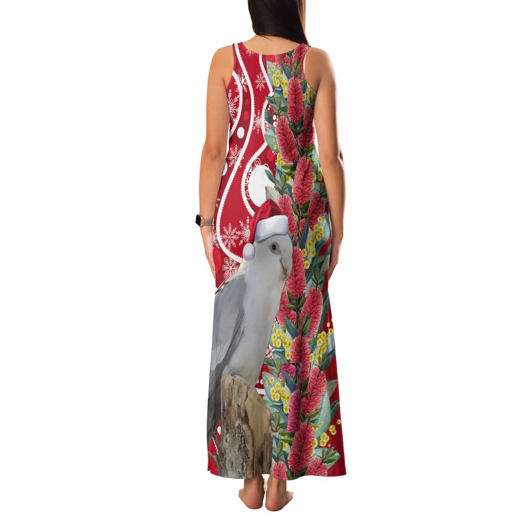 Blue Galah Mutation Christmas Australia Tank Maxi Dress Falalalala Galalah Bottlebrush Red Aboriginal Art - Aussie Hoodie