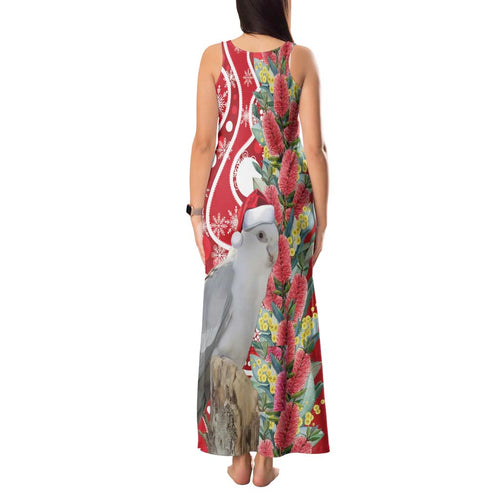 Blue Galah Mutation Christmas Australia Tank Maxi Dress Falalalala Galalah Bottlebrush Red Aboriginal Art - Aussie Hoodie