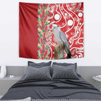 Blue Galah Mutation Christmas Australia Tapestry Falalalala Galalah Bottlebrush Red Aboriginal Art - Aussie Hoodie