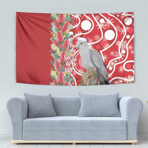 Blue Galah Mutation Christmas Australia Tapestry Falalalala Galalah Bottlebrush Red Aboriginal Art - Aussie Hoodie