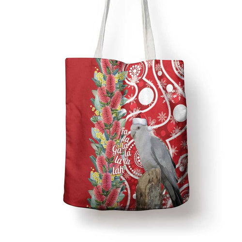 Blue Galah Mutation Christmas Australia Tote Bag Falalalala Galalah Bottlebrush Red Aboriginal Art - Aussie Hoodie