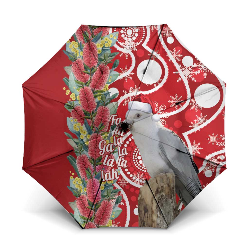 Blue Galah Mutation Christmas Australia Umbrella Falalalala Galalah Bottlebrush Red Aboriginal Art - Aussie Hoodie