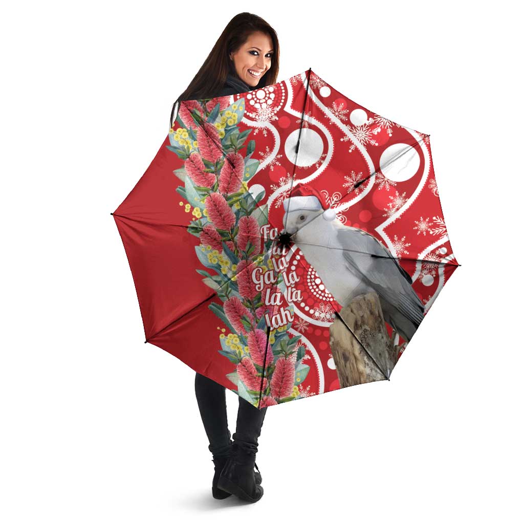 Blue Galah Mutation Christmas Australia Umbrella Falalalala Galalah Bottlebrush Red Aboriginal Art - Aussie Hoodie