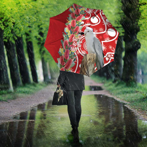 Blue Galah Mutation Christmas Australia Umbrella Falalalala Galalah Bottlebrush Red Aboriginal Art - Aussie Hoodie