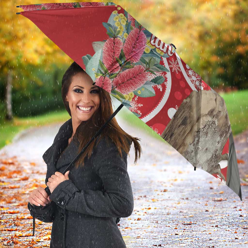 Blue Galah Mutation Christmas Australia Umbrella Falalalala Galalah Bottlebrush Red Aboriginal Art - Aussie Hoodie