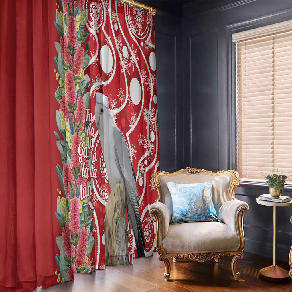 Blue Galah Mutation Christmas Australia Window Curtain Falalalala Galalah Bottlebrush Red Aboriginal Art - Aussie Hoodie