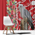 Blue Galah Mutation Christmas Australia Window Curtain Falalalala Galalah Bottlebrush Red Aboriginal Art - Aussie Hoodie